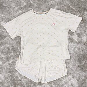 OP Ocean Pacific | Mini Rainbow Cream Pajama Short Sleep Set size M